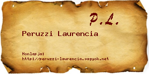 Peruzzi Laurencia névjegykártya